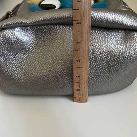 Olivia Miller Furface Silver Retro Inspired Mini Backpack - Picture 14 of 14